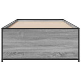 Bed Frame without Mattress Grey Sonoma 90x200 cm