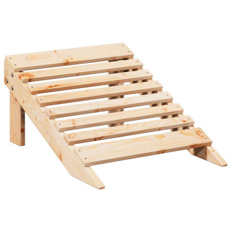 Adirondack Chair With Ottoman Wood Solid Wood Fir