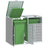 Wheelie Bin Storage For Triple Bins 216X81X115 Cm Steel