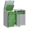Wheelie Bin Storage For Triple Bins 216X81X115 Cm Steel