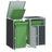 Wheelie Bin Storage For Triple Bins 216X81X115 Cm Steel