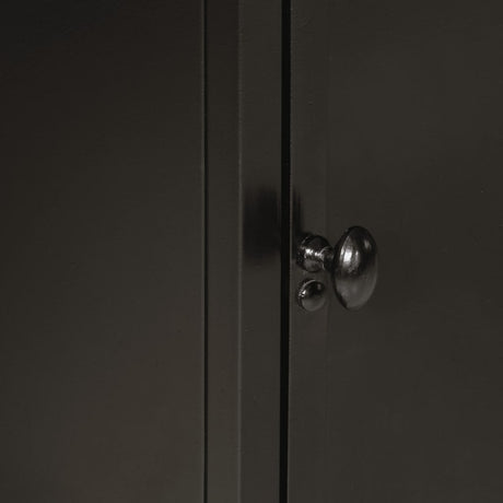Bathroom Cabinet 40X27X180 Cm Iron And Solid Wood Mango