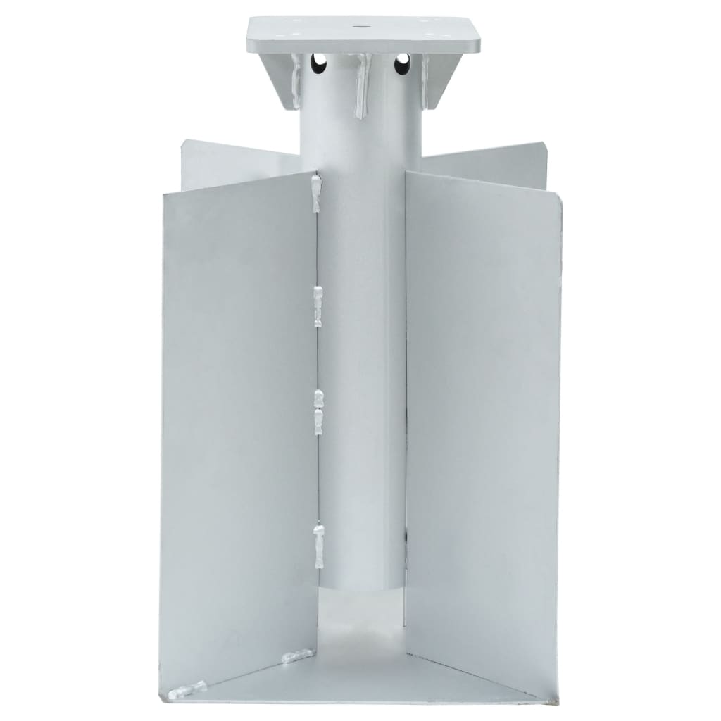In-Ground Parasol Base Silver 27.5X27.5X45 Cm Steel