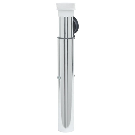 In-Ground Parasol Base For 40-50 Mm Pole Silver Aluminum