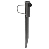 Parasol Stands With Spikes 2 Pcs 19X42 Cm Galvanised Steel