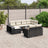 11 Piece Garden Sofa Set With Cushions Beige Poly Rattan