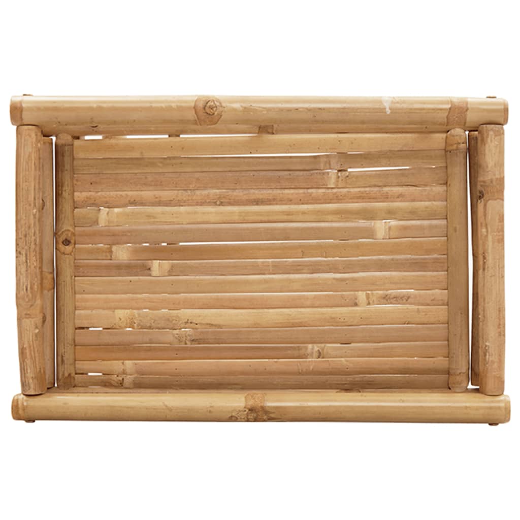 Folding Tray Table 60X40X68 Cm Bamboo