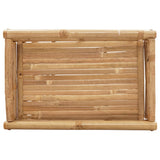 Folding Tray Table 60X40X68 Cm Bamboo