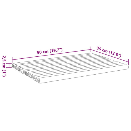 Bath Mats 2 Pcs Bamboo