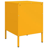 Bedside Cabinet Mustard 36X39X50.5 Cm Steel