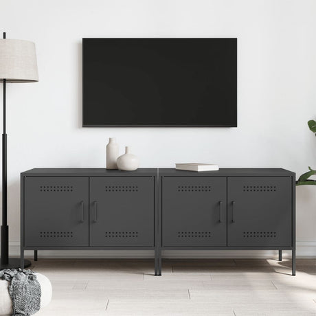 Tv Cabinets 2 Pcs 68X39X50.5 Cm Steel