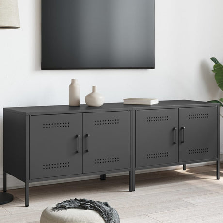 Tv Cabinets 2 Pcs 68X39X50.5 Cm Steel
