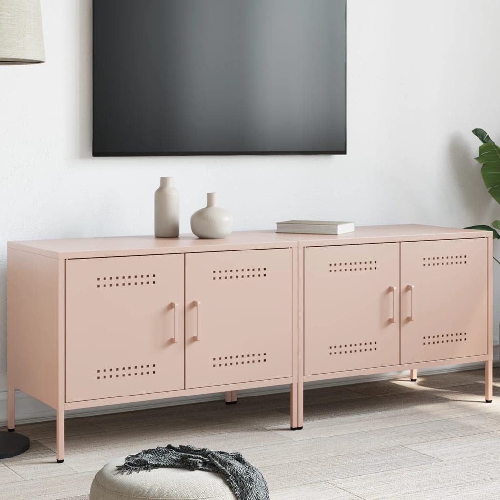 Tv Cabinets 2 Pcs 68X39X50.5 Cm Steel