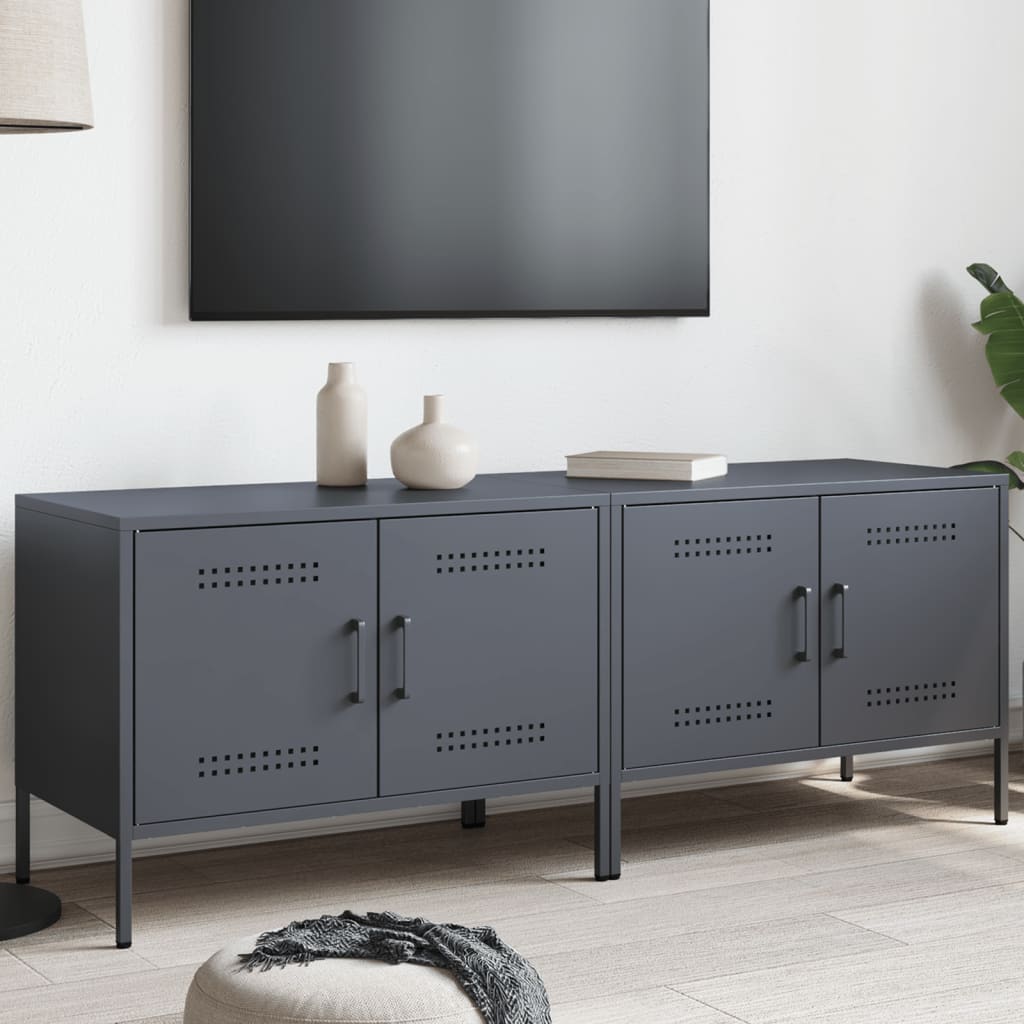 Tv Cabinets 2 Pcs 68X39X50.5 Cm Steel