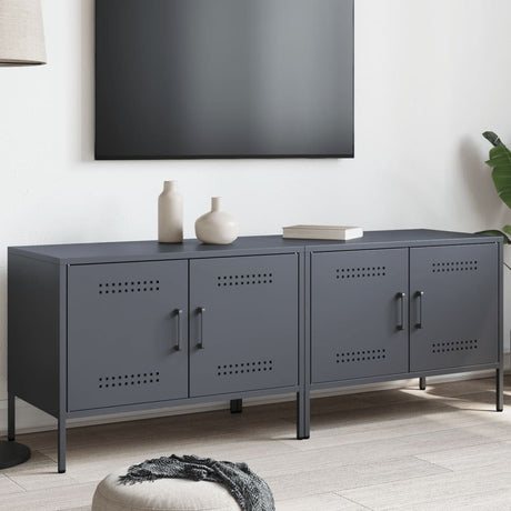 Tv Cabinets 2 Pcs 68X39X50.5 Cm Steel