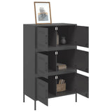 Highboard 68X39X113 Cm Steel