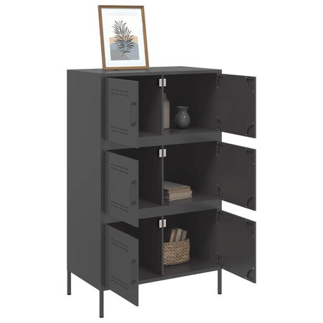 Highboard 68X39X113 Cm Steel