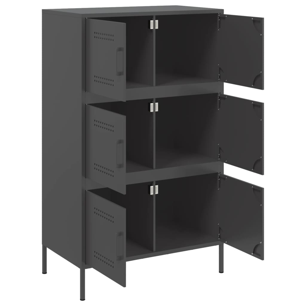 Highboard 68X39X113 Cm Steel