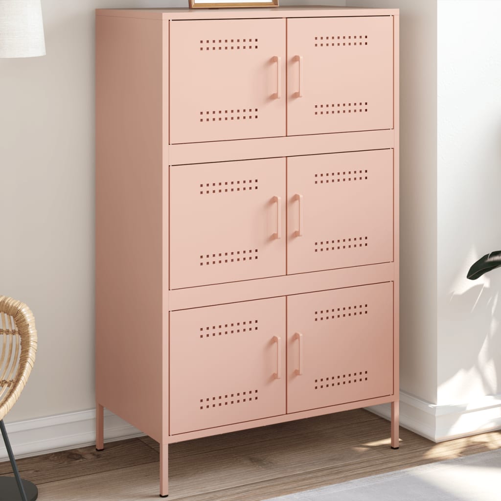 Highboard 68X39X113 Cm Steel
