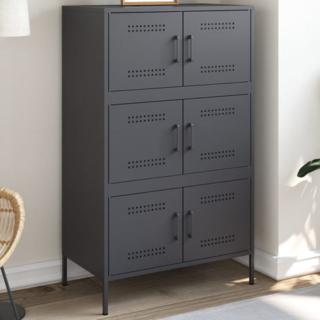 Highboard 68X39X113 Cm Steel