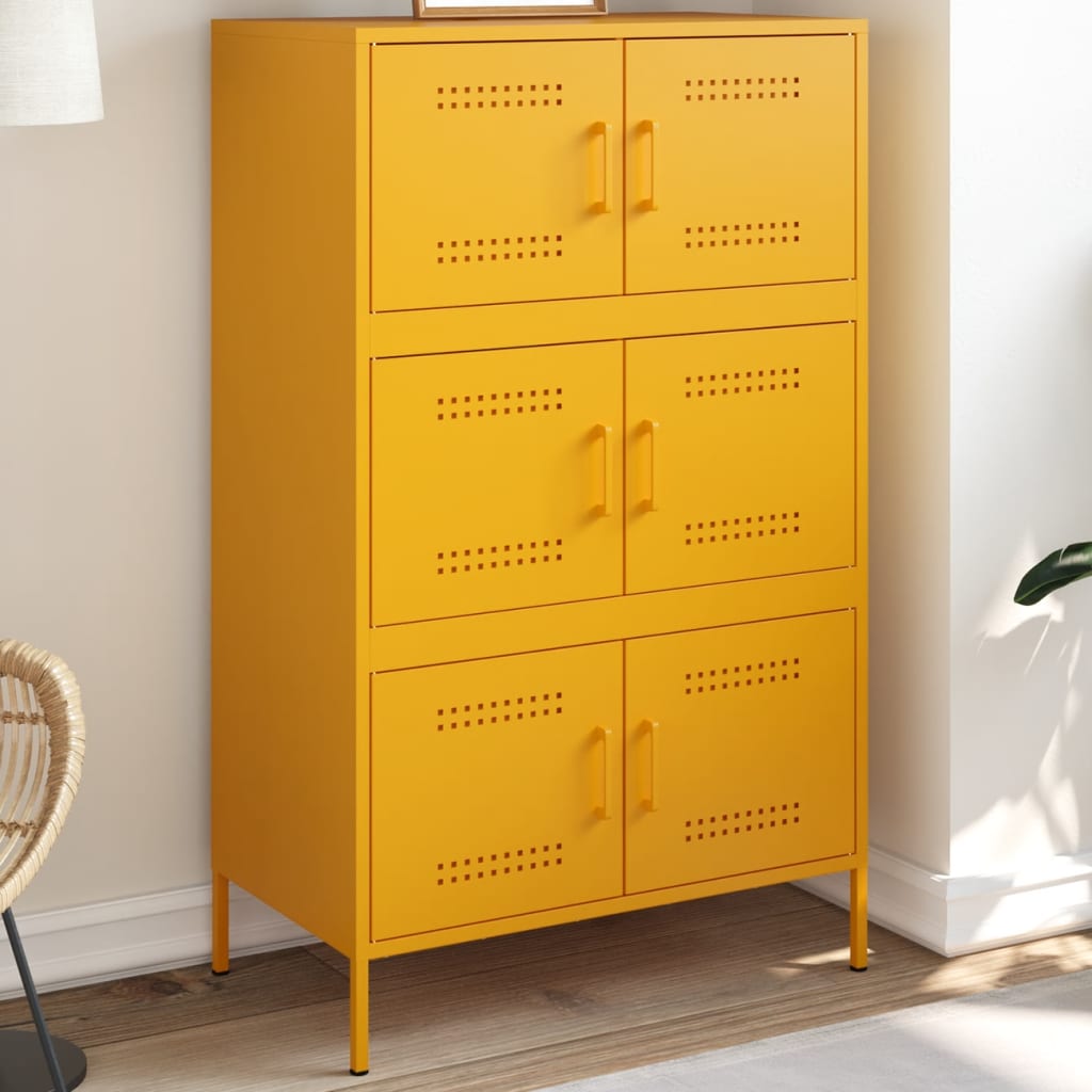 Highboard 68X39X113 Cm Steel