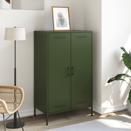 Highboard Olive 68X39X113 Cm Steel
