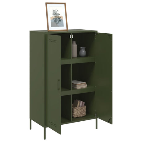 Highboard Olive 68X39X113 Cm Steel