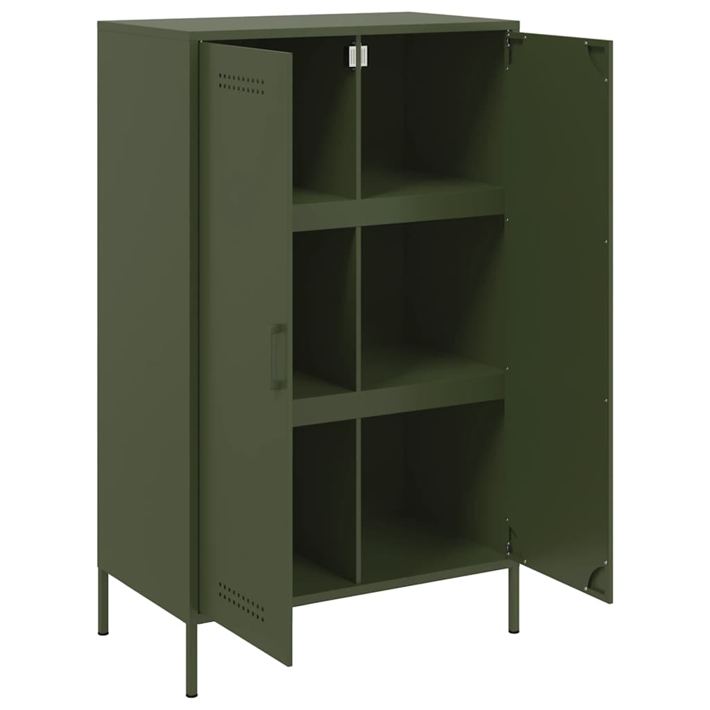Highboard Olive 68X39X113 Cm Steel