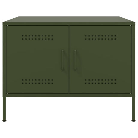 Coffee Table Olive 68X50X50.5 Cm Steel