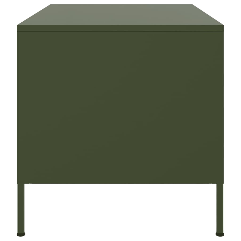 Coffee Table Olive 68X50X50.5 Cm Steel