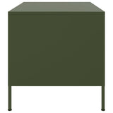 Coffee Table Olive 68X50X50.5 Cm Steel