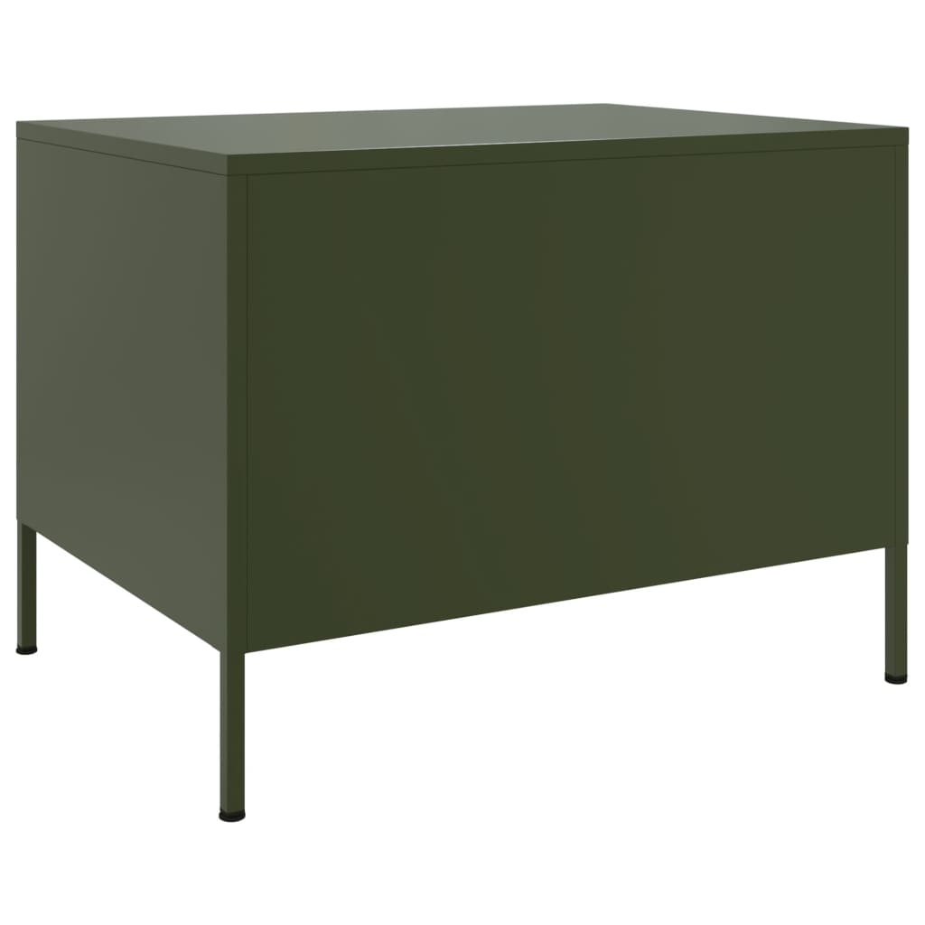 Coffee Table Olive 68X50X50.5 Cm Steel