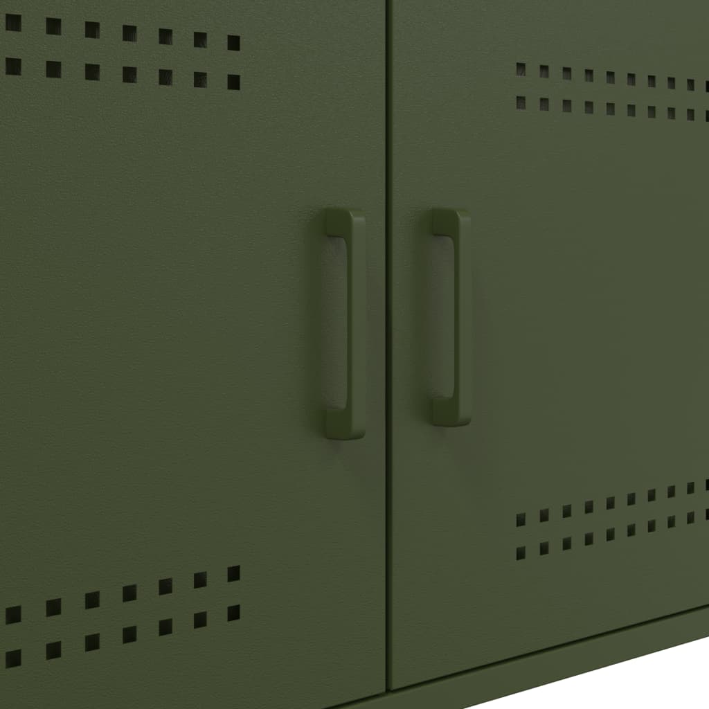 Coffee Table Olive 68X50X50.5 Cm Steel