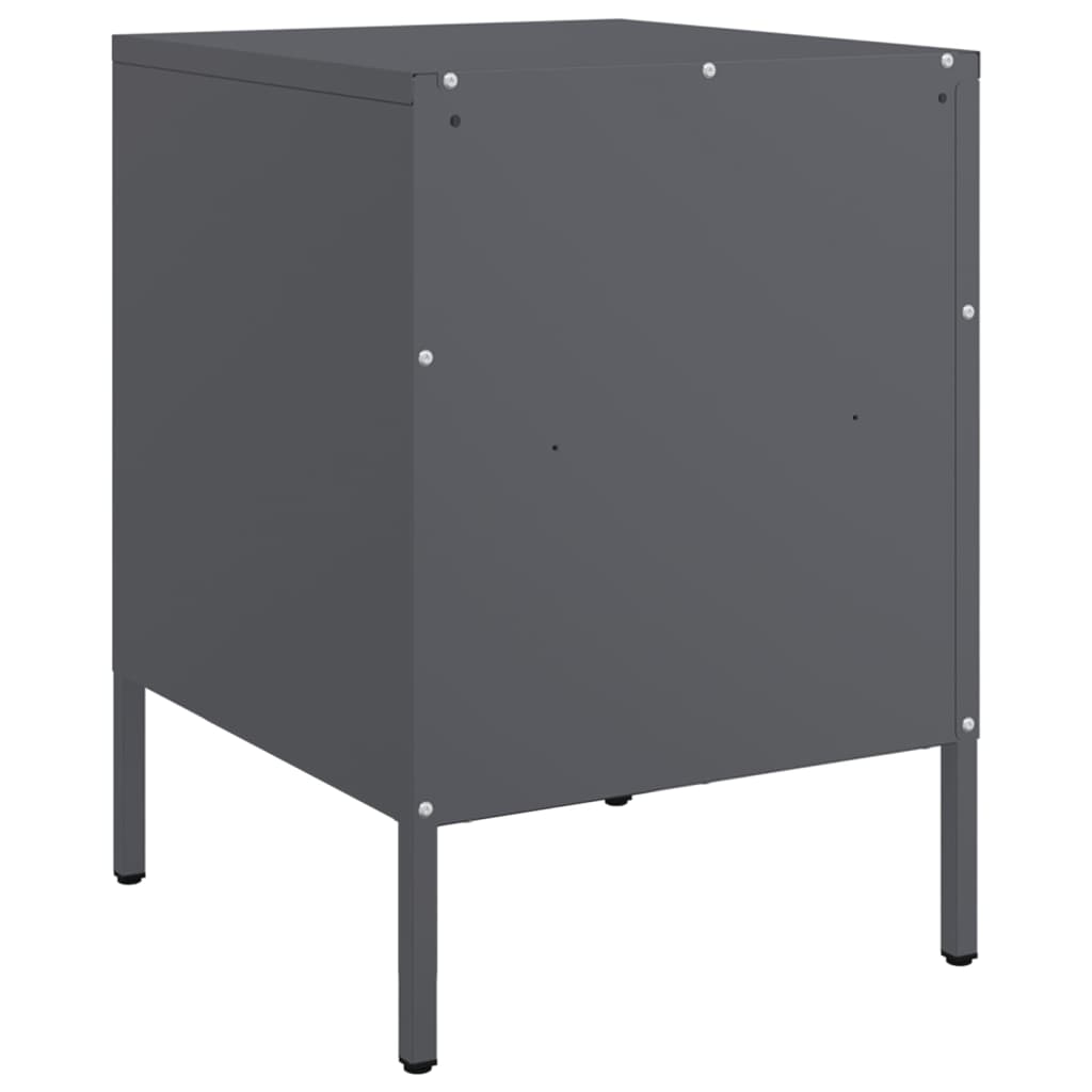 Bedside Cabinets 2 Pcs 36X39X50.5 Cm Steel