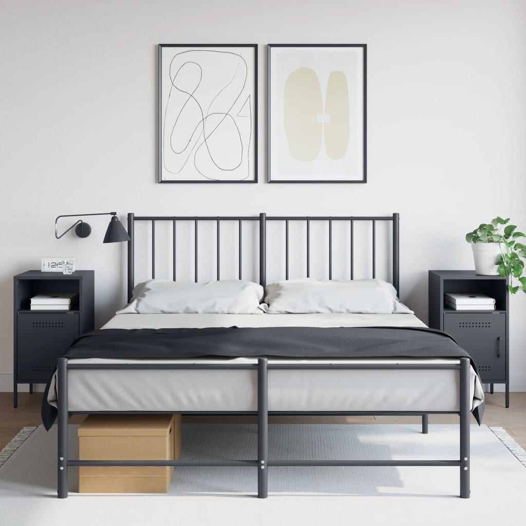 Bedside Cabinet Olive 36X39X68 Cm Steel