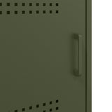 Bedside Cabinet Olive 36X39X68 Cm Steel