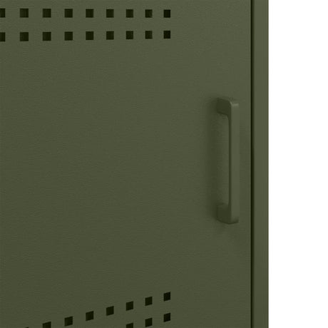 Bedside Cabinet Olive 36X39X68 Cm Steel