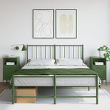 Bedside Cabinet Olive 36X39X68 Cm Steel