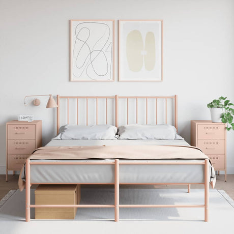 Bedside Cabinet 36X39X68 Cm Steel