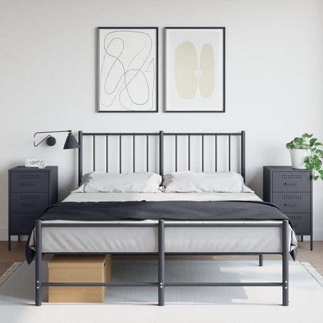 Bedside Cabinet 36X39X68 Cm Steel