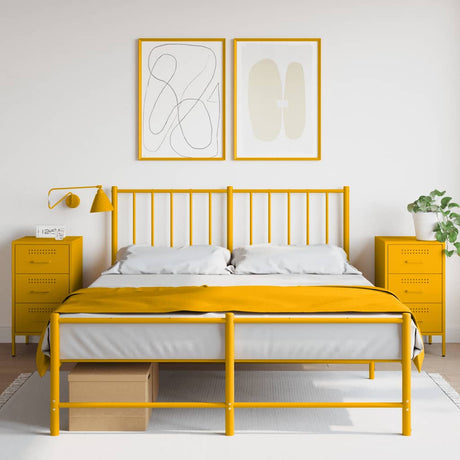 Bedside Cabinet 36X39X68 Cm Steel