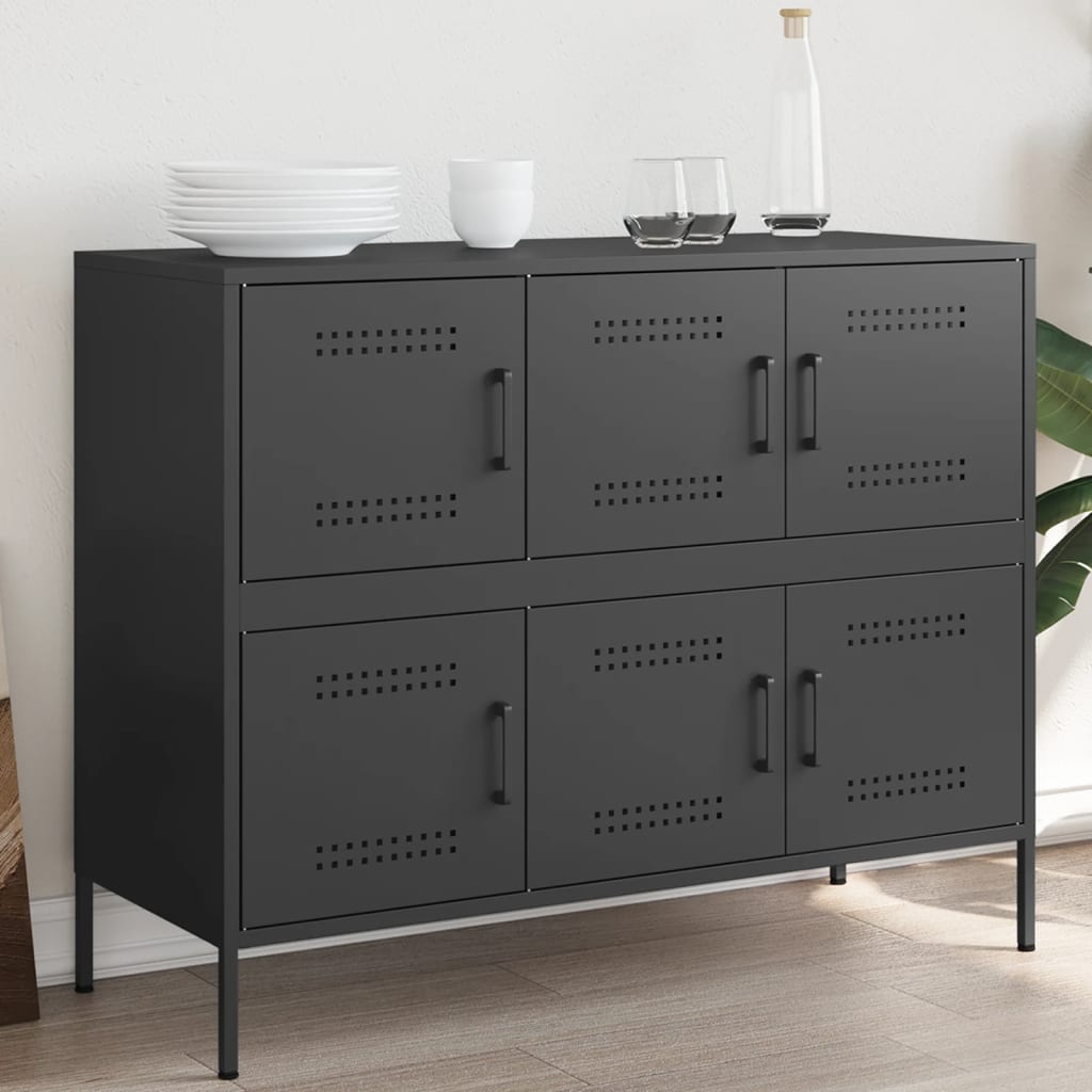 Sideboard Mustard 100.5X39X79 Cm Steel