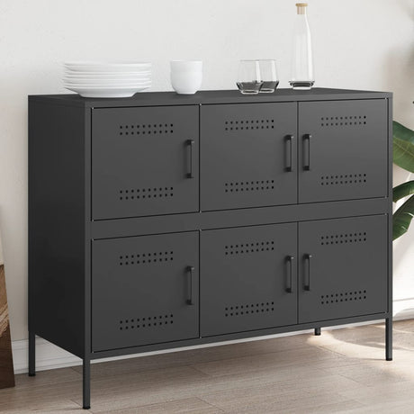 Sideboard Mustard 100.5X39X79 Cm Steel