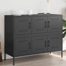 Sideboard Mustard 100.5X39X79 Cm Steel