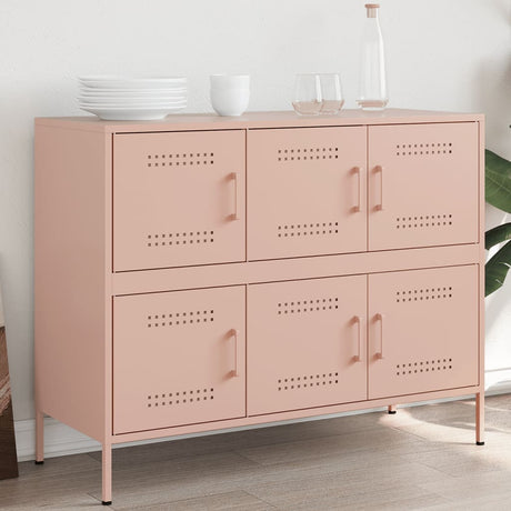 Sideboard Mustard 100.5X39X79 Cm Steel