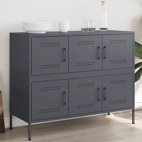 Sideboard Mustard 100.5X39X79 Cm Steel