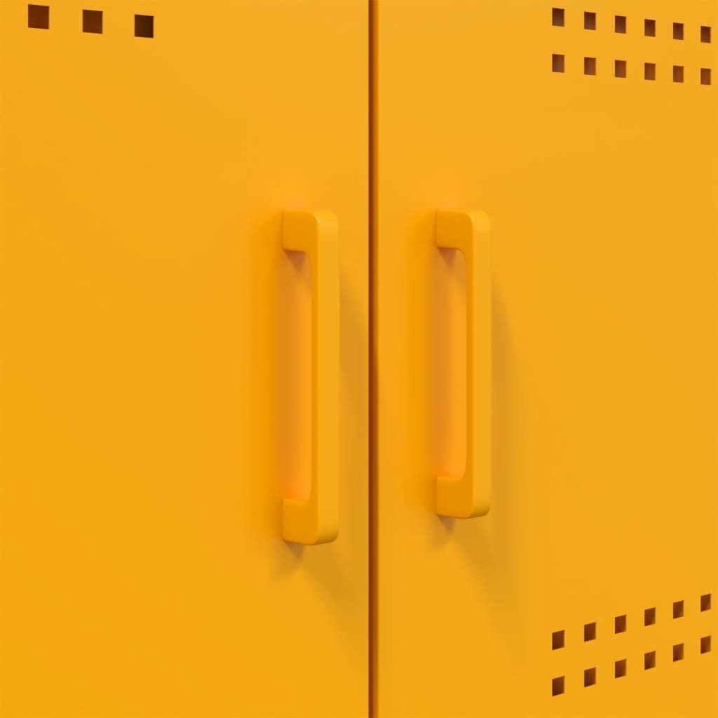 Sideboard Mustard 100.5X39X79 Cm Steel