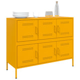 Sideboard Mustard 100.5X39X79 Cm Steel