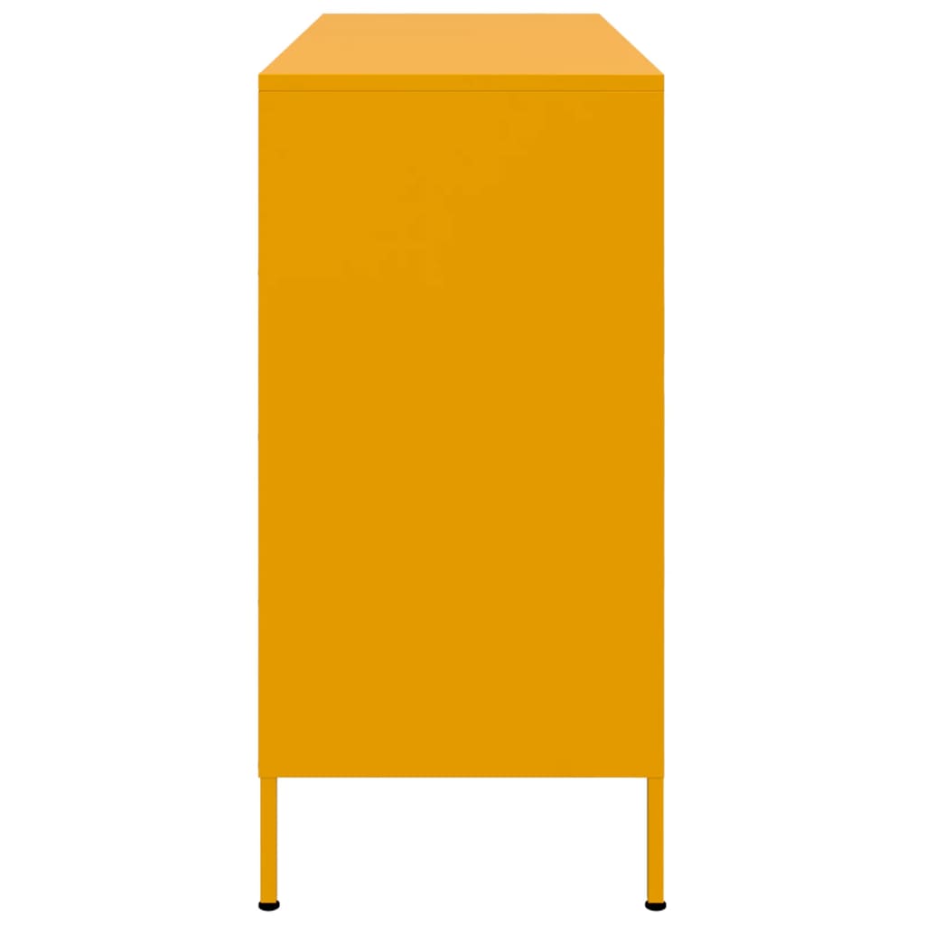 Sideboard Mustard 100.5X39X79 Cm Steel