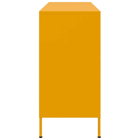 Sideboard Mustard 100.5X39X79 Cm Steel